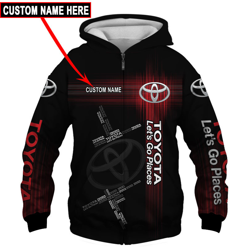 Toyota Tshirt, sweatshirt, Polo, Hawaiian, Hoodie 3D Apparel Full Printing Custom Name