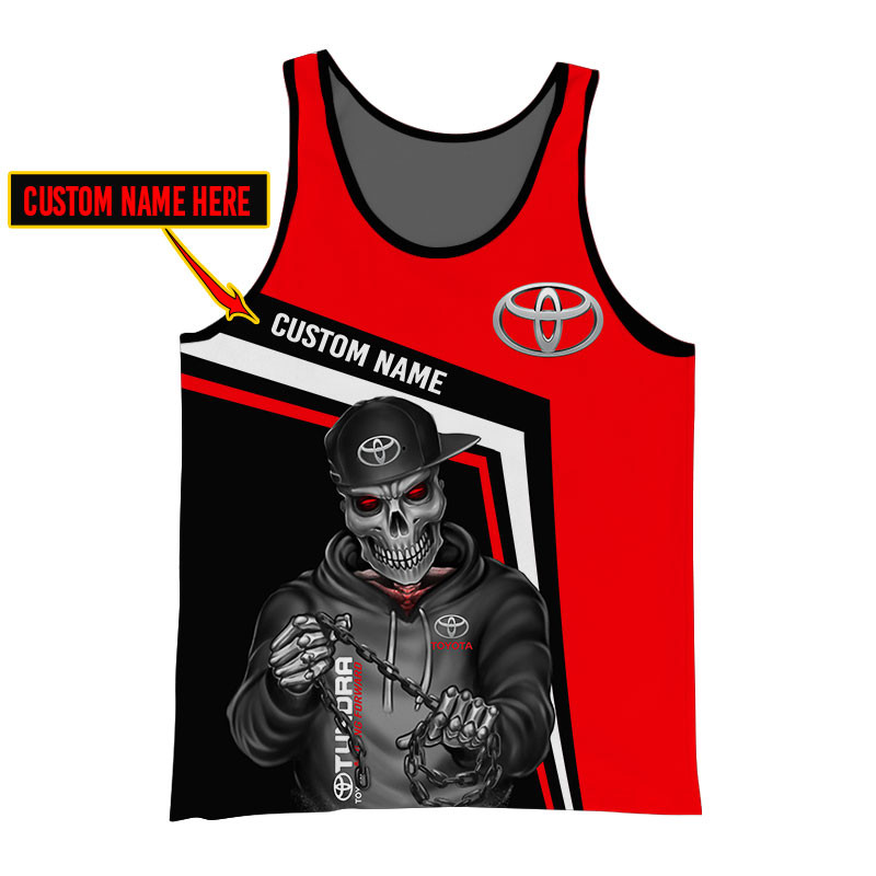 Toyota Tundra Skull Tshirt, sweatshirt, Polo, Hawaiian, Hoodie 3D Apparel Full Printing Custom Name