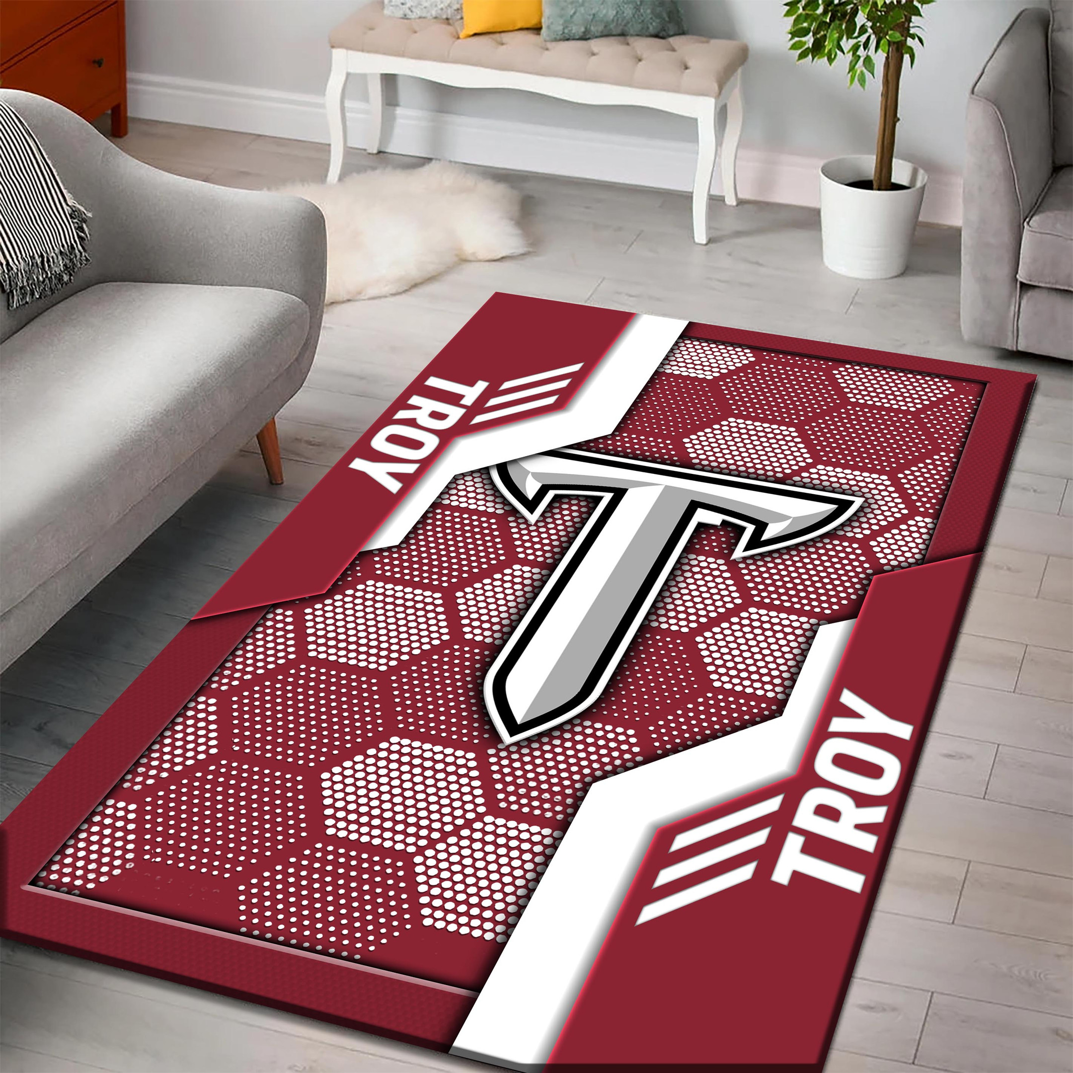 Troy Trojans Area Rugs 3802