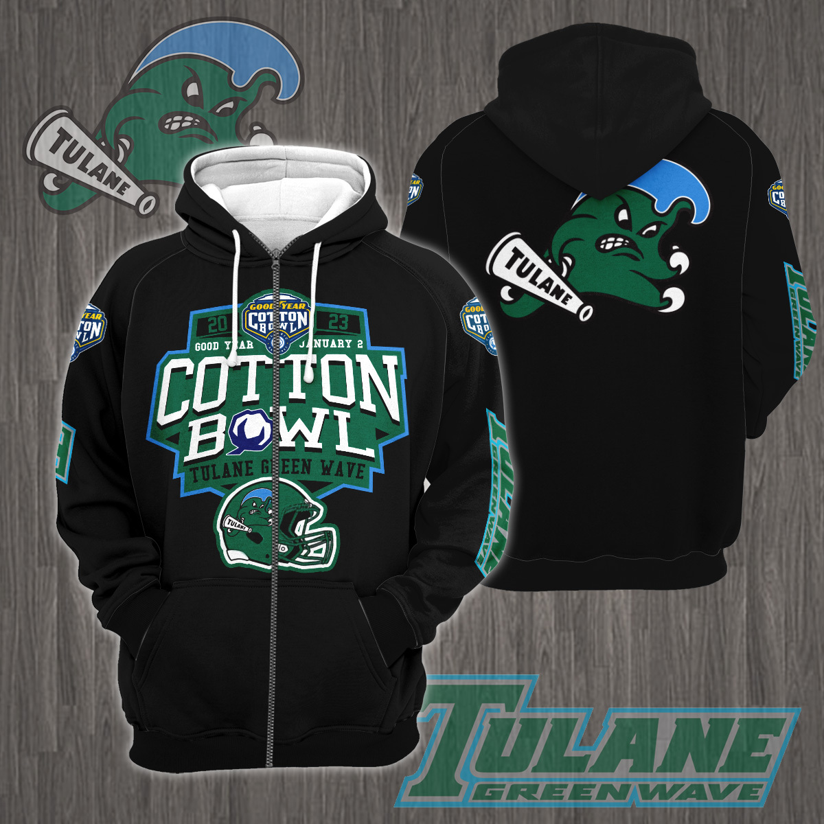 Tulane Green Wave 2023 Cotton Bowl Champions Shirt