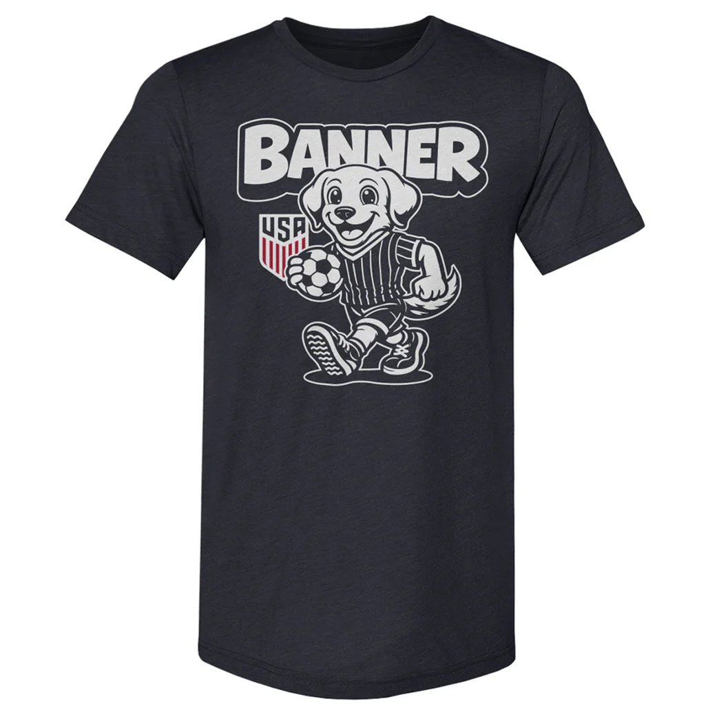 u.s. soccer mascot banner t shirt 6275 oe7o1