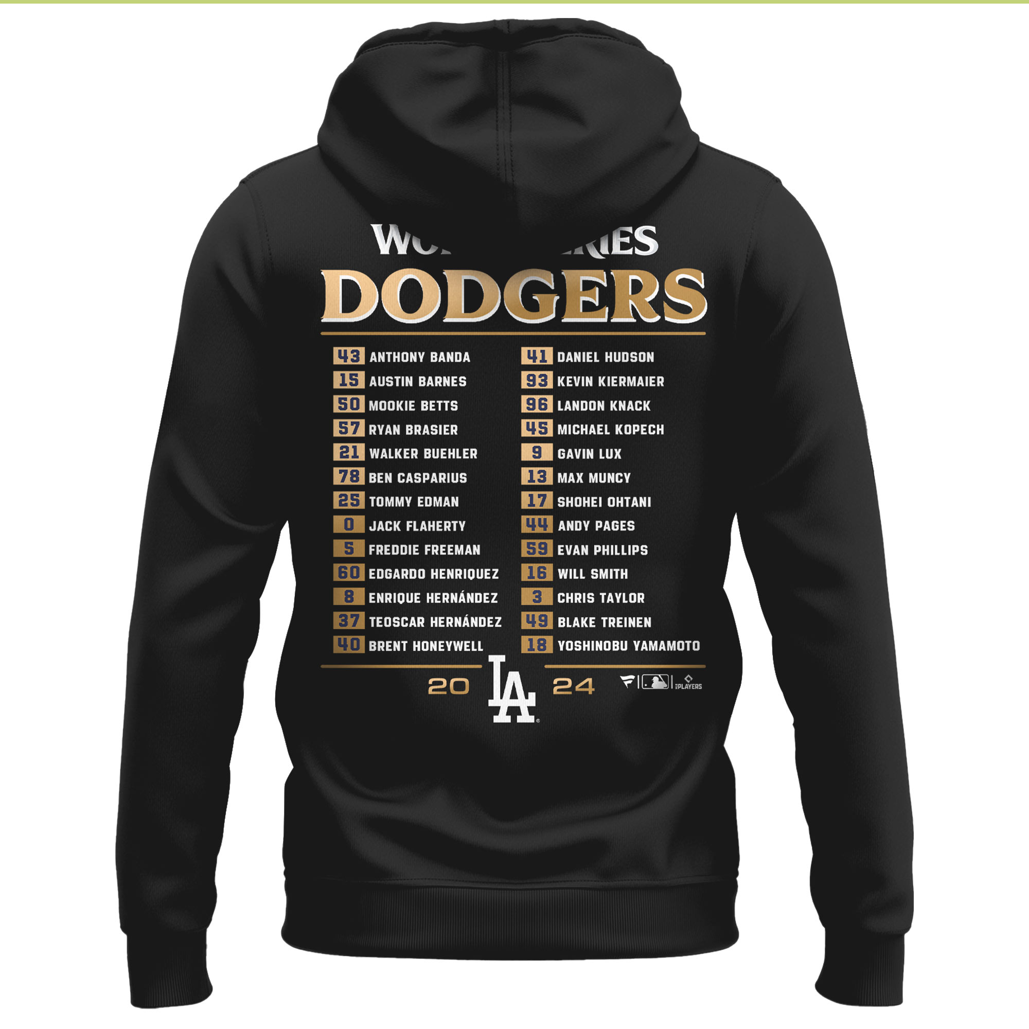 Unisex LAD World Series Champions Hoodie 2