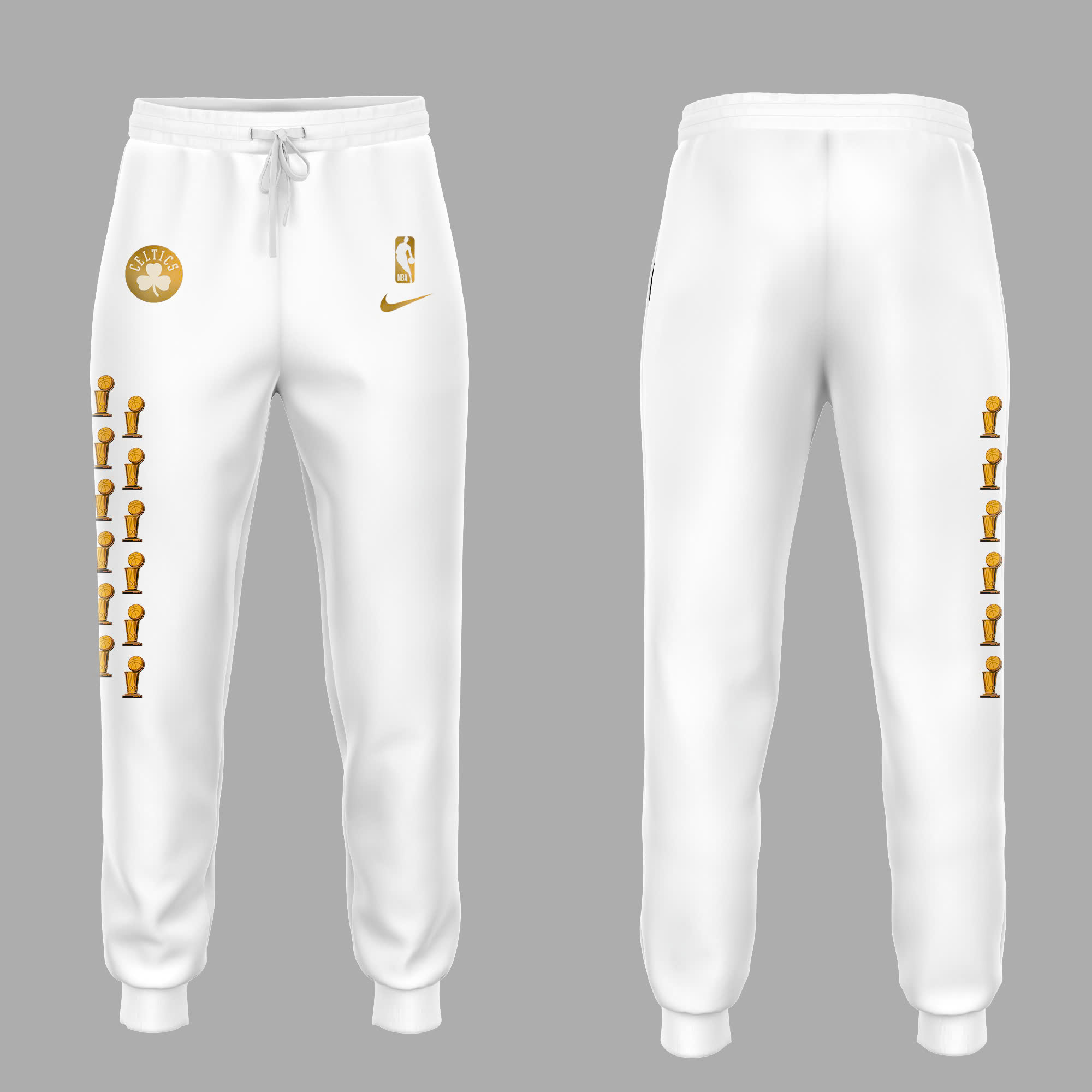 Unisex White Boston Celtics NBA Finals Champions Hoodie