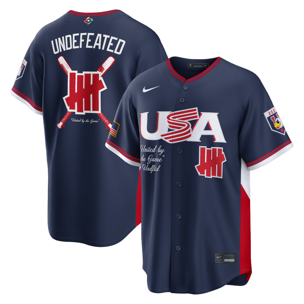 USA Baseball Undefeated Navy 2026 World Baseball Classic Stadium Baseball Jersey