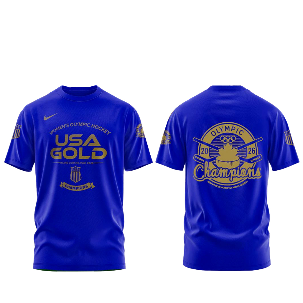 USA Hockey Gold Medal Milano Cortina 2026 Champions Shirt