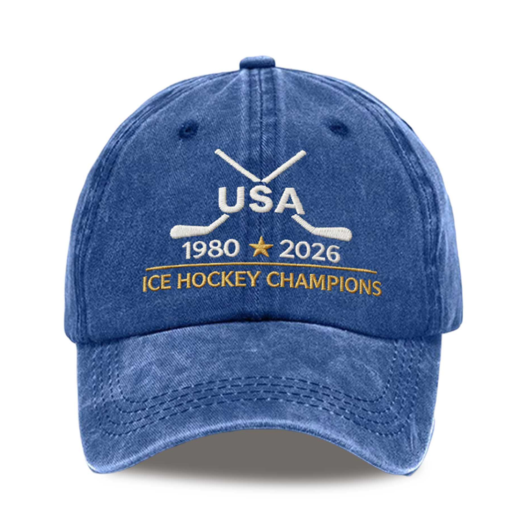USA Ice Hockey Champions 1980-2026 Hat