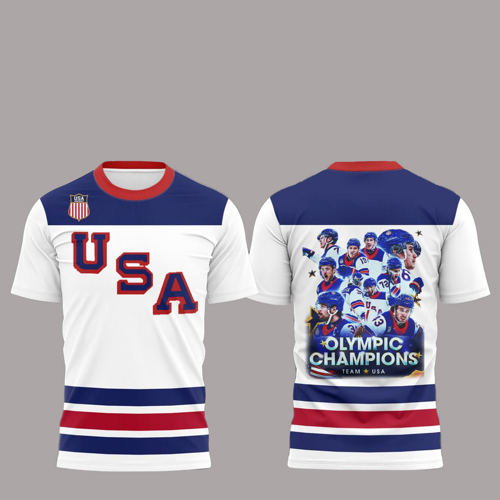 USA Mens Ice Hockey Team Olympic 2026 Champions America Proud Shirt Version 1