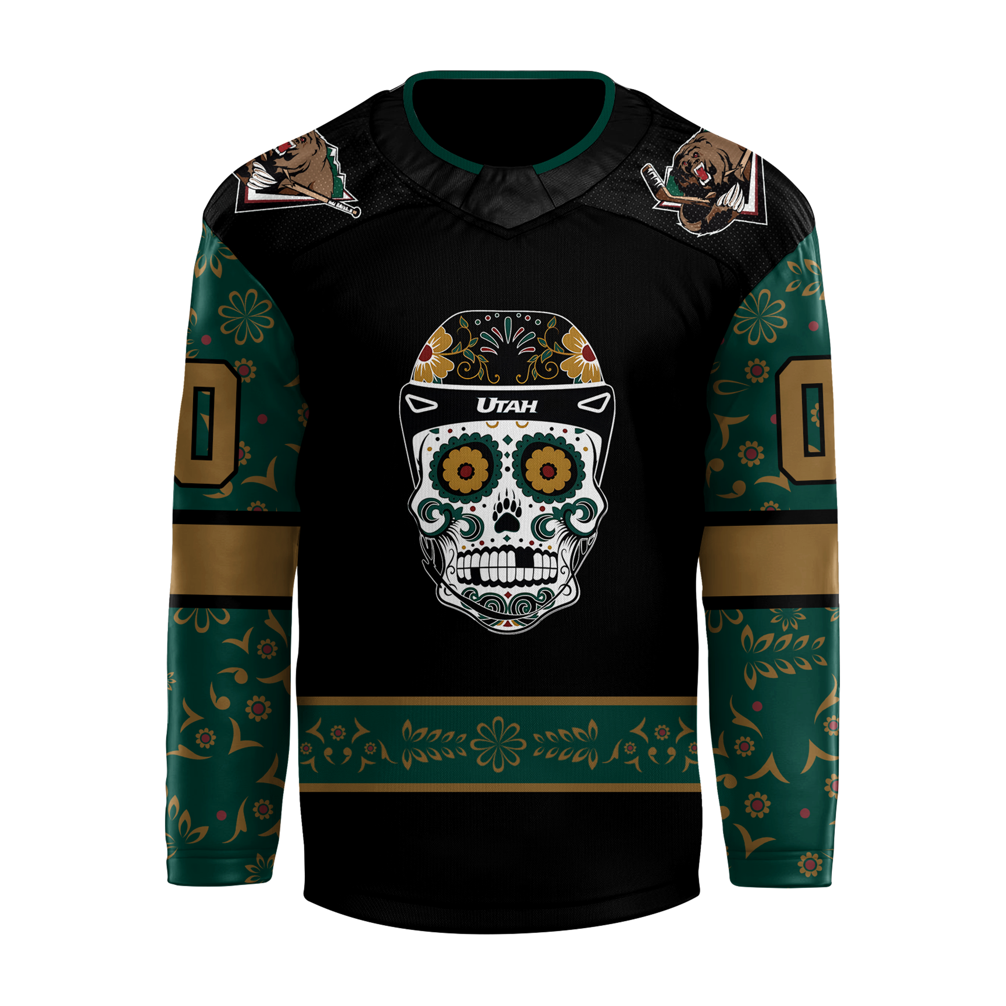 Utah Grizzlies x Dia de los Muertos Night Jersey