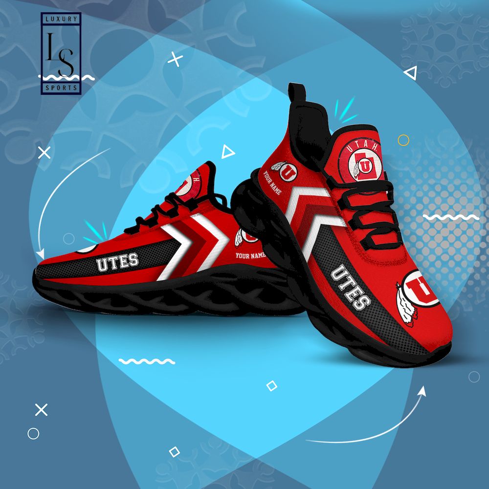 Utah Utes Personalized Max Soul Shoes