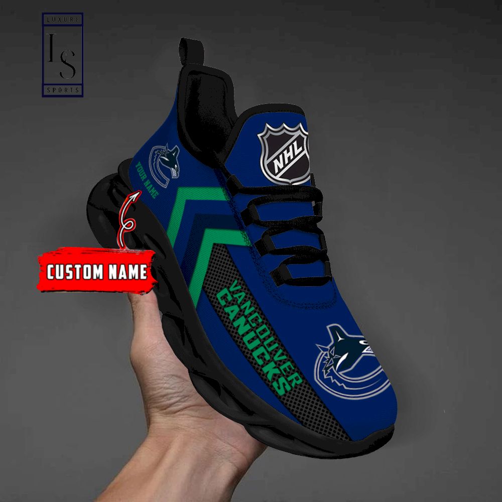 Vancouver Canucks NHL Personalized Max Soul Shoes