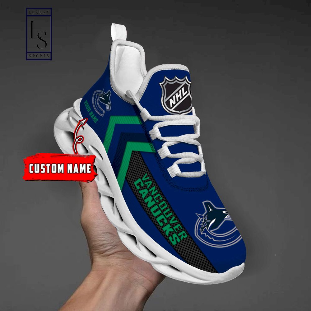 Vancouver Canucks NHL Personalized Max Soul Shoes