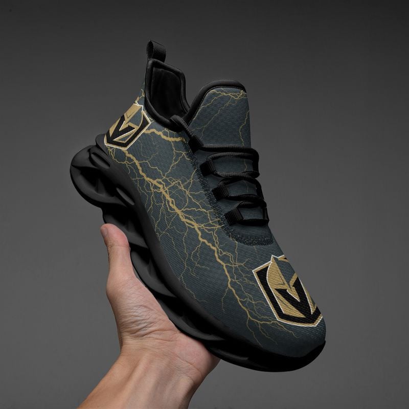 Vegas Golden Knights Lightning Pattern Max Soul Shoes NEW020566