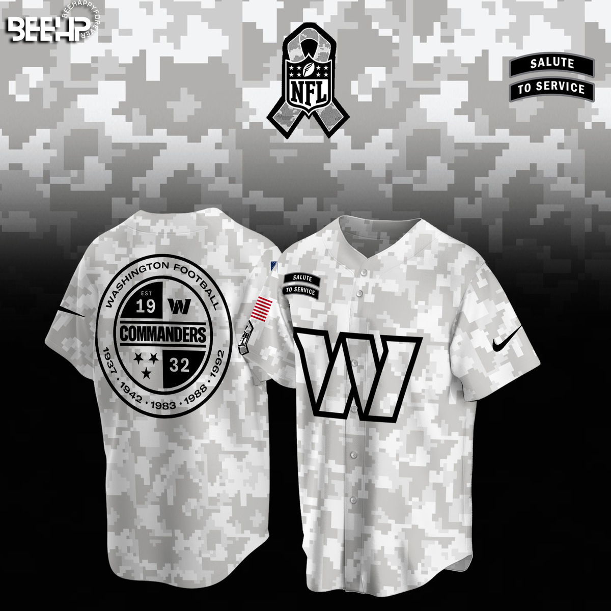 Washington Commanders Camo Salute to Service Combo