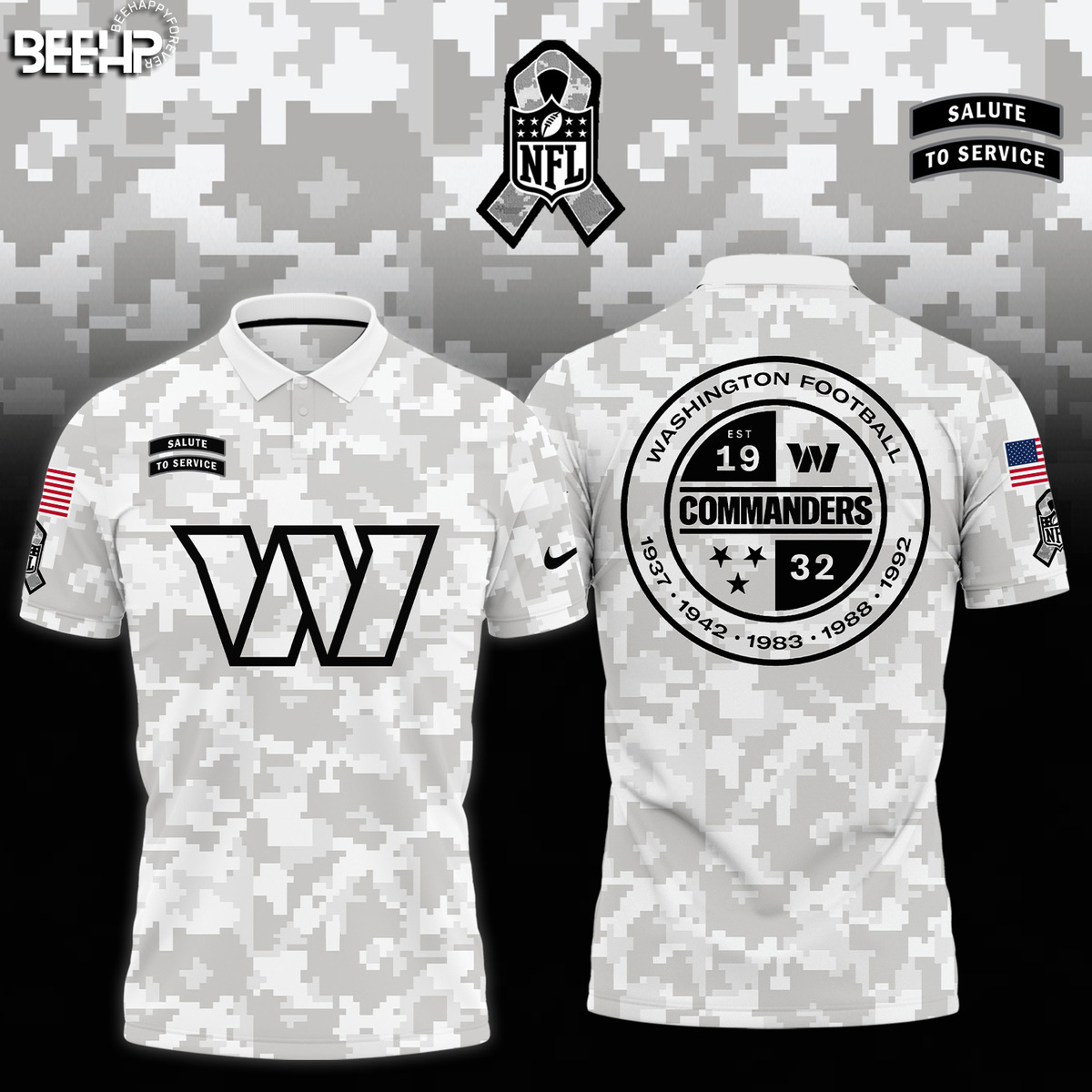Washington Commanders Camo Salute to Service Combo