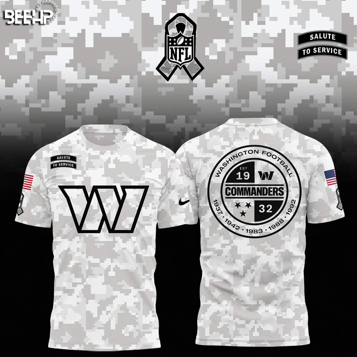 Washington Commanders Camo Salute to Service Combo