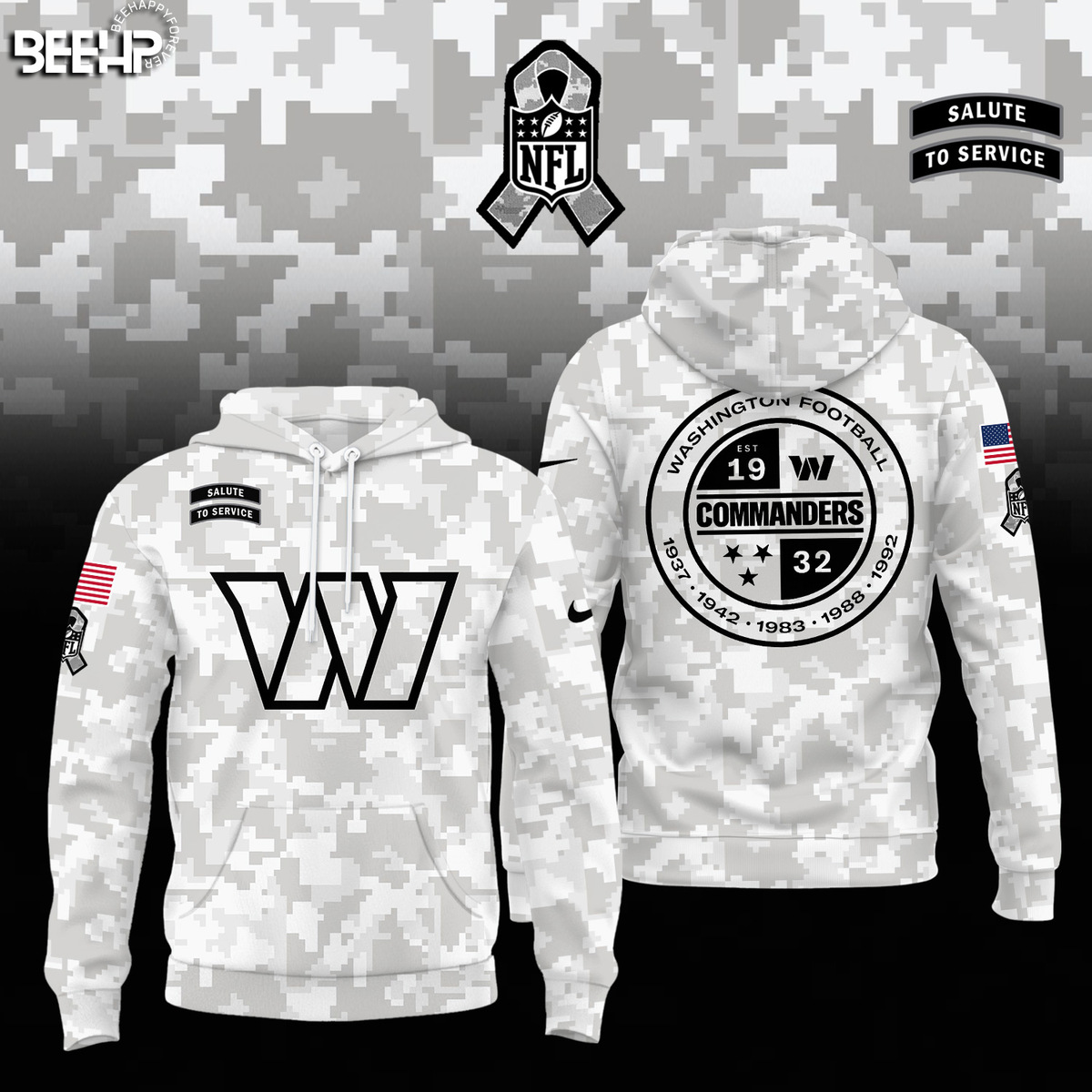 Washington Commanders Camo Salute to Service Combo