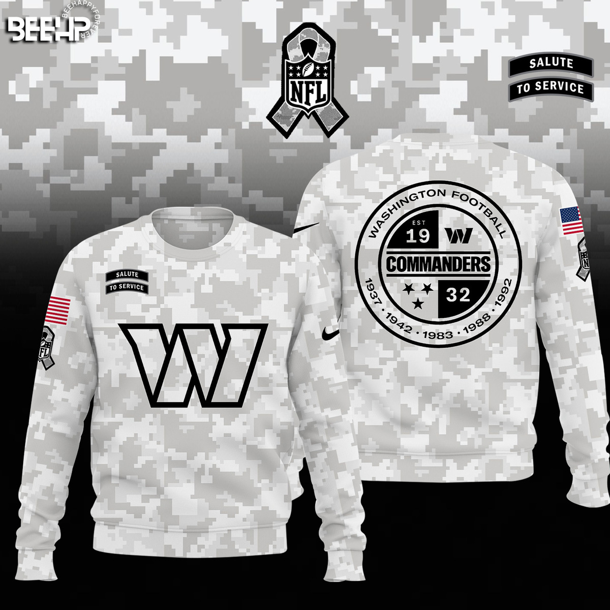 Washington Commanders Camo Salute to Service Combo