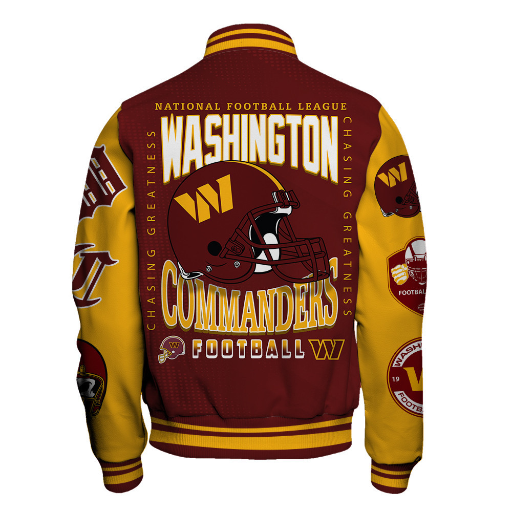Washington Commanders National Football Conference Unisex Varsity Jacket V3