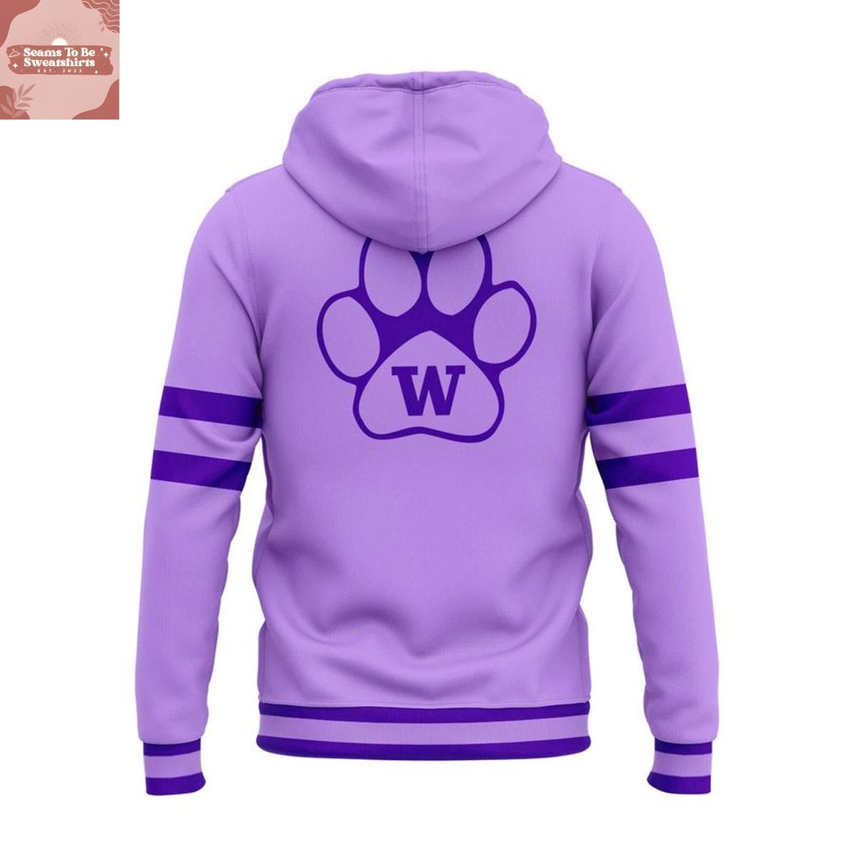Washington Huskies Softball Powder Purple 2026 Hoodie T-Shirt