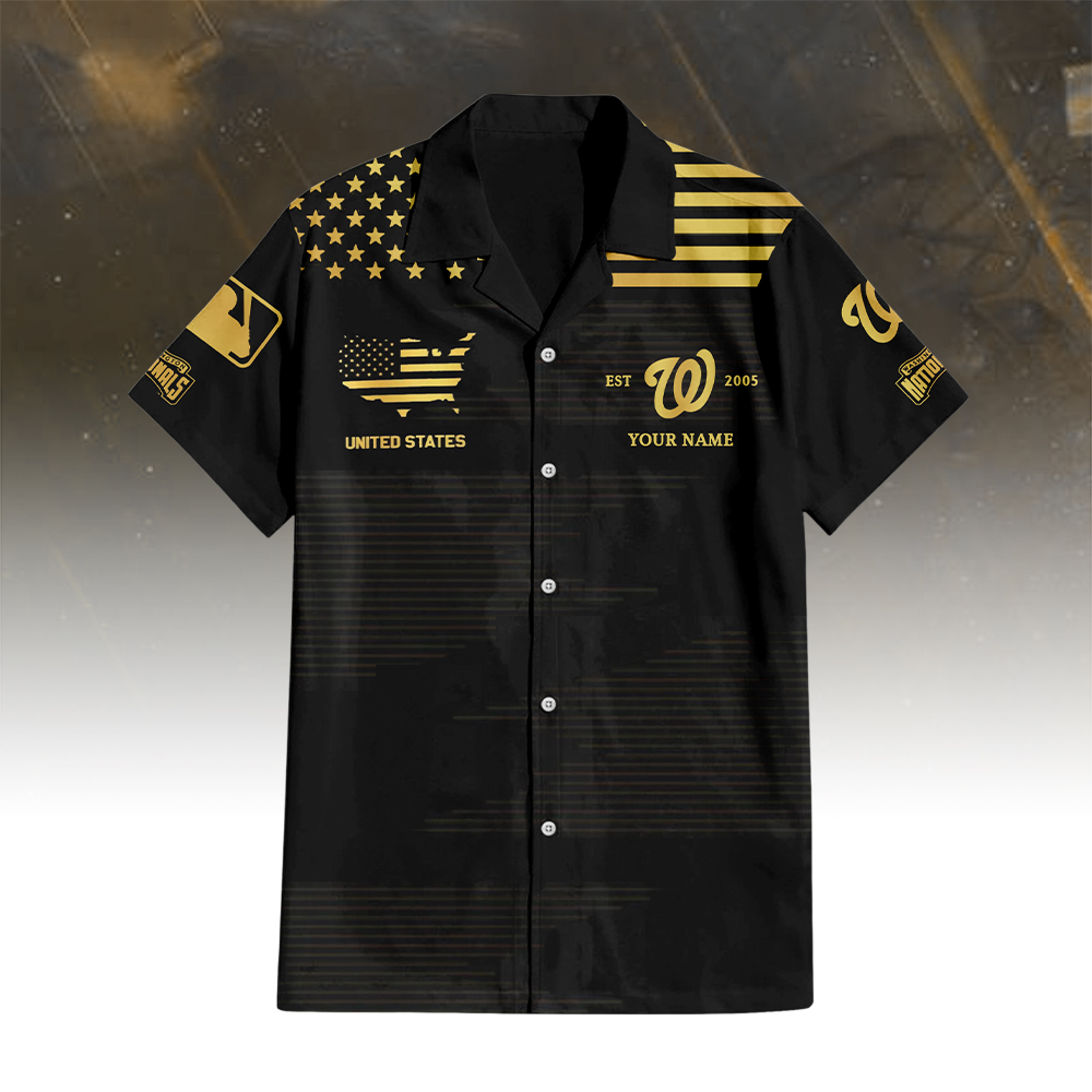 Washington Nationals Golden Hawaiian Shirt