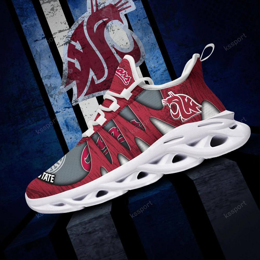 Washington State Cougars Max Soul Shoes, Running Sneakers