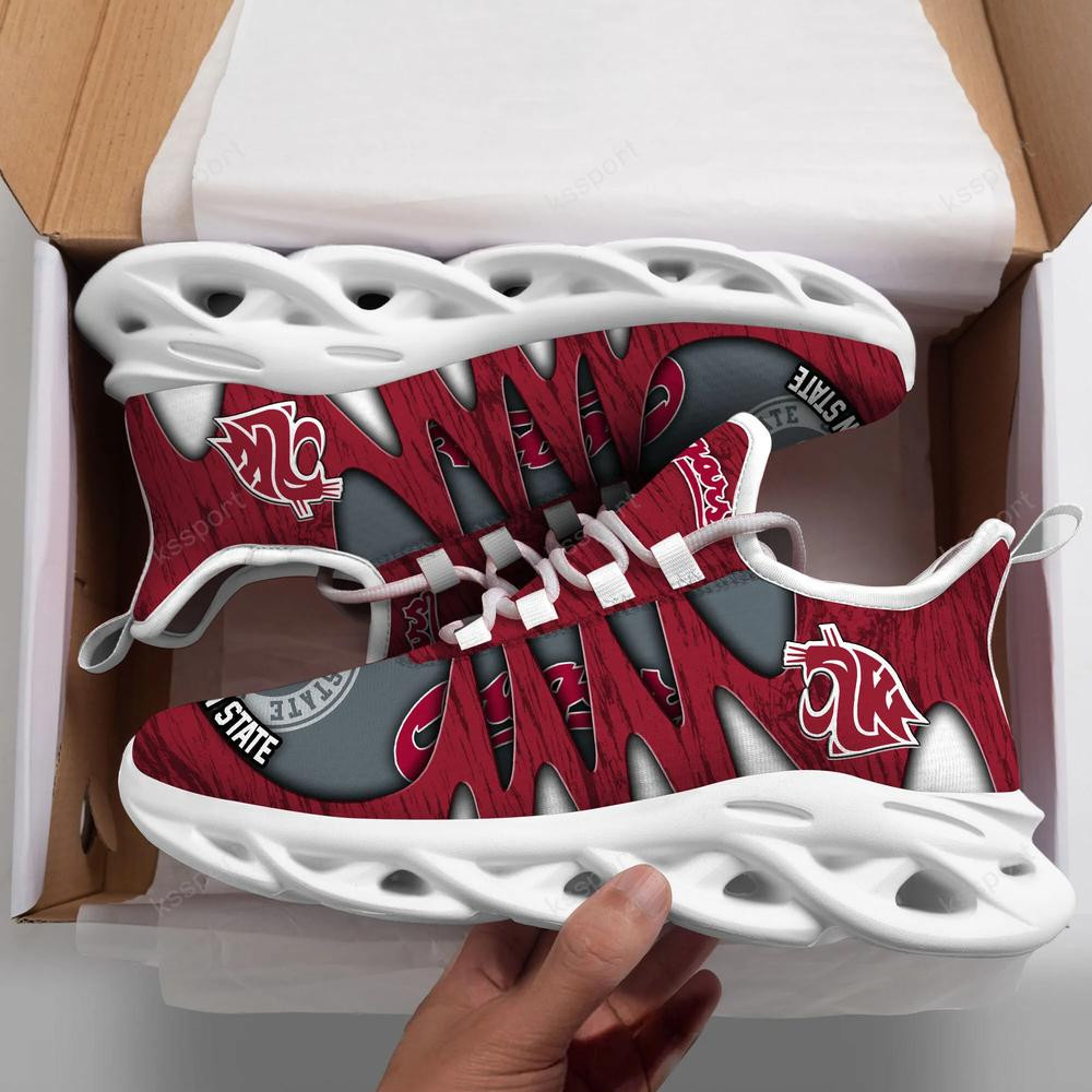 Washington State Cougars Max Soul Shoes, Running Sneakers