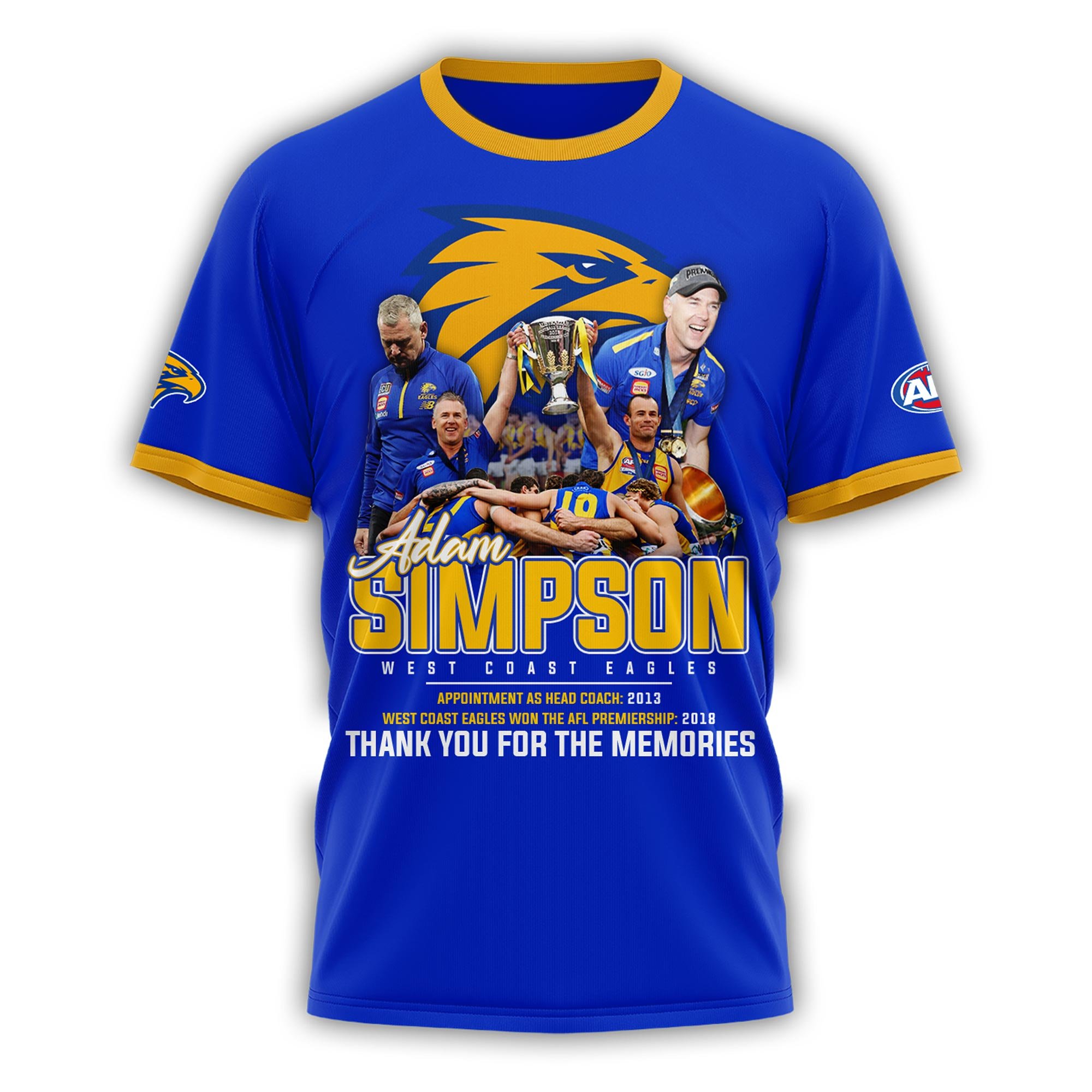 West Coast Eagles Thank You For The Memories Tee