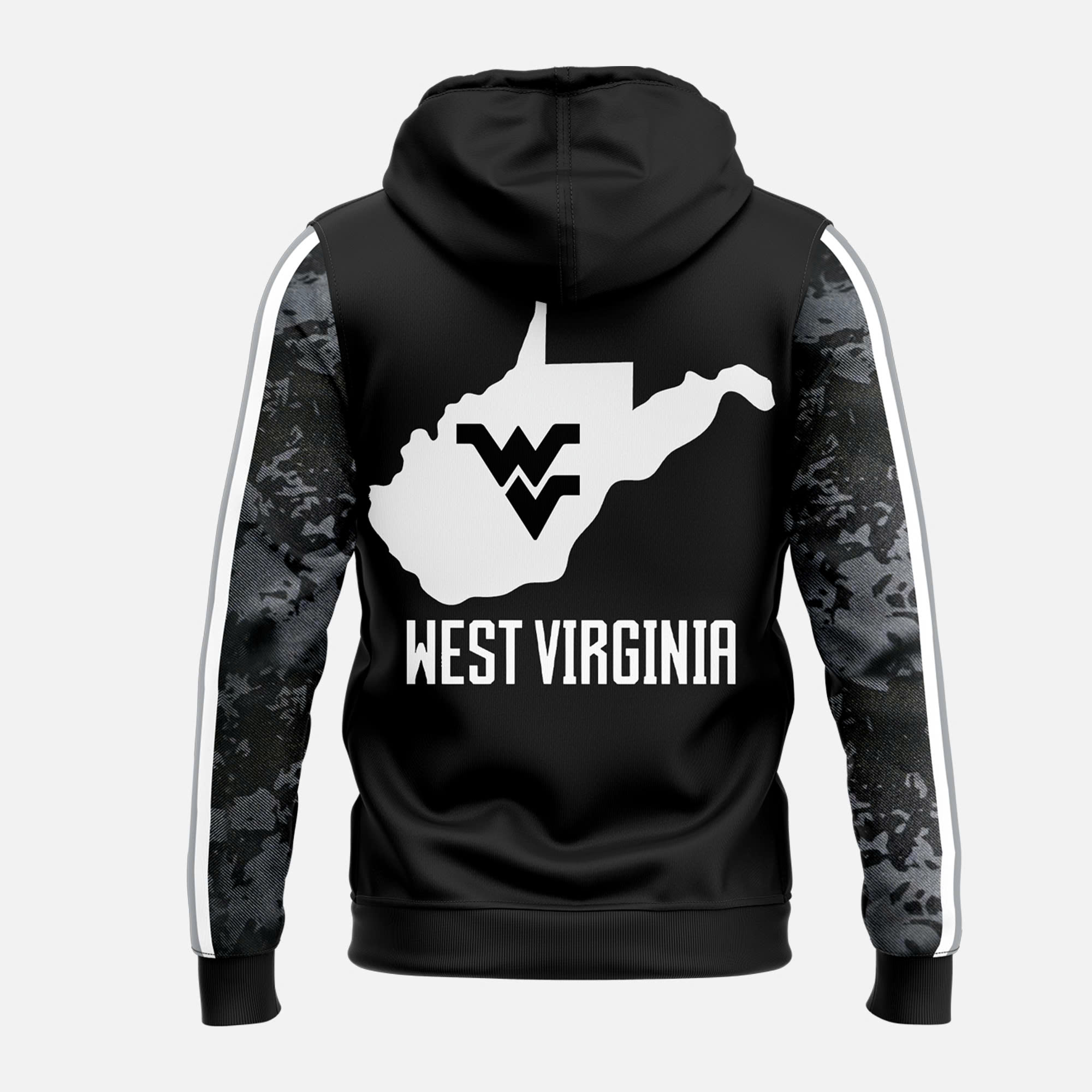 West Virginia Coal Rush Blackout Hoodie V2