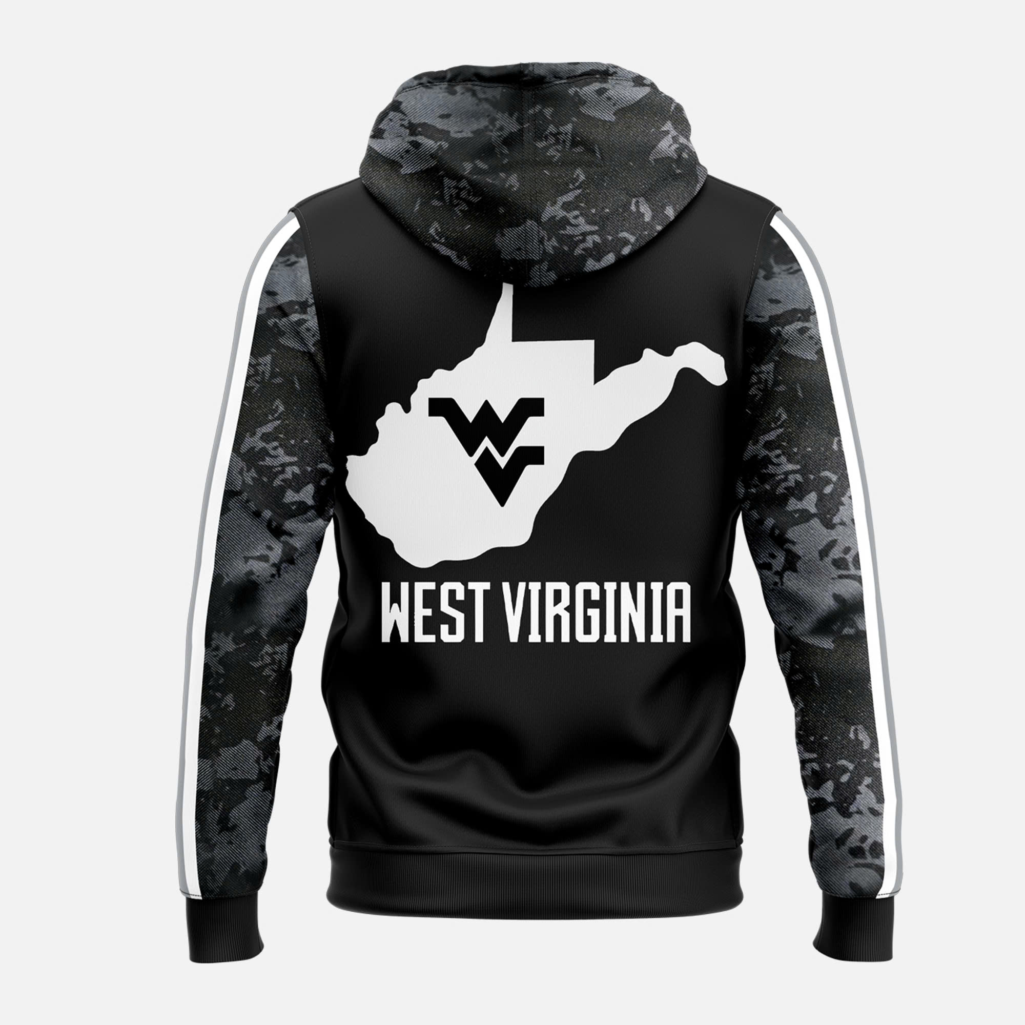 West Virginia Coal Rush Blackout Hoodie V3
