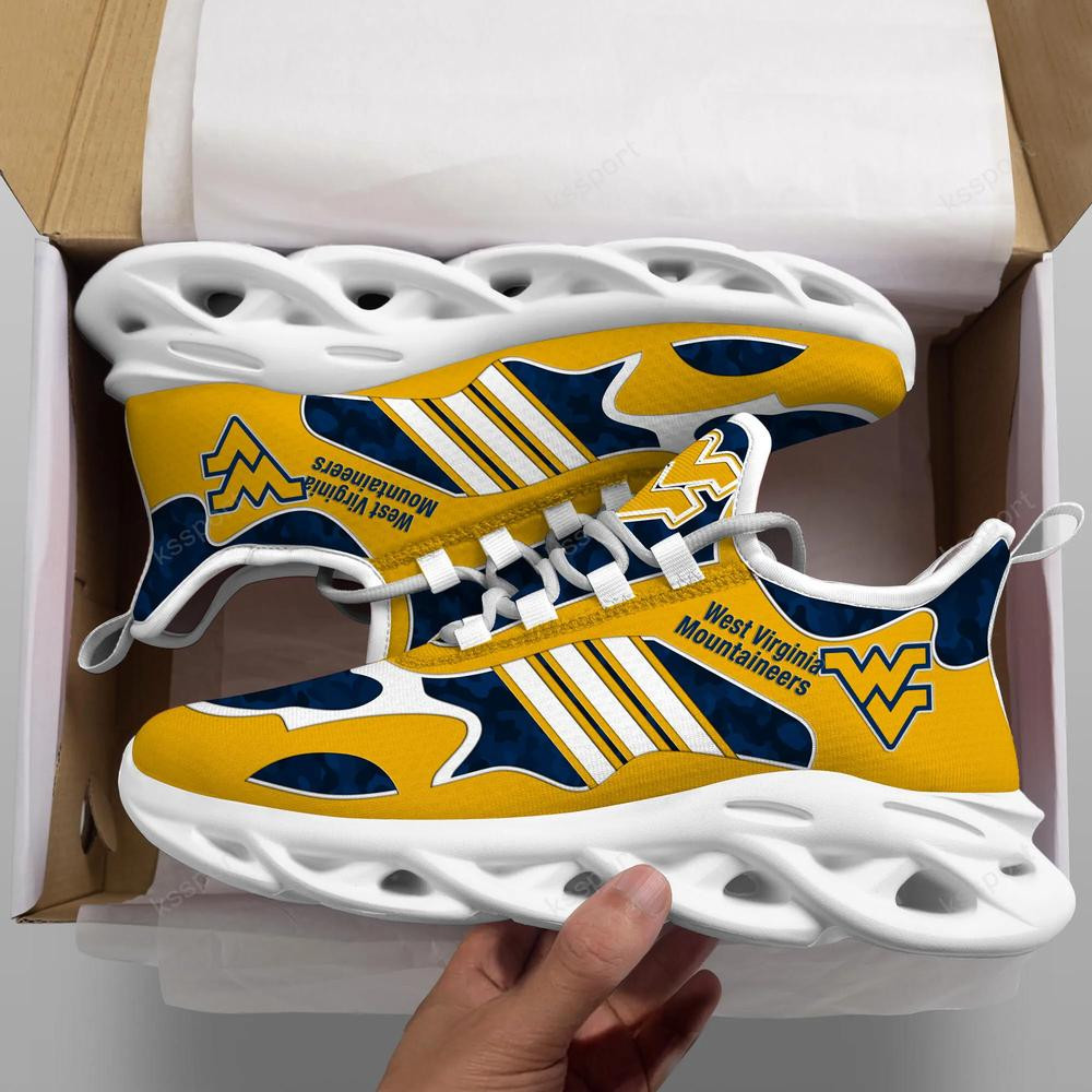 West Virginia Mountaineers Max Soul Clunky, Camo Running Sneakers For Fan Ever