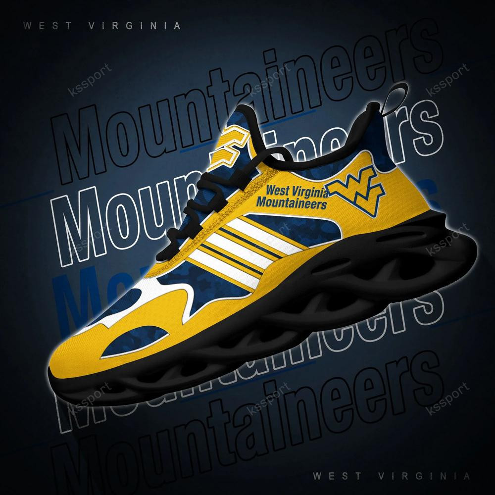 West Virginia Mountaineers Max Soul Clunky, Camo Running Sneakers For Fan Ever