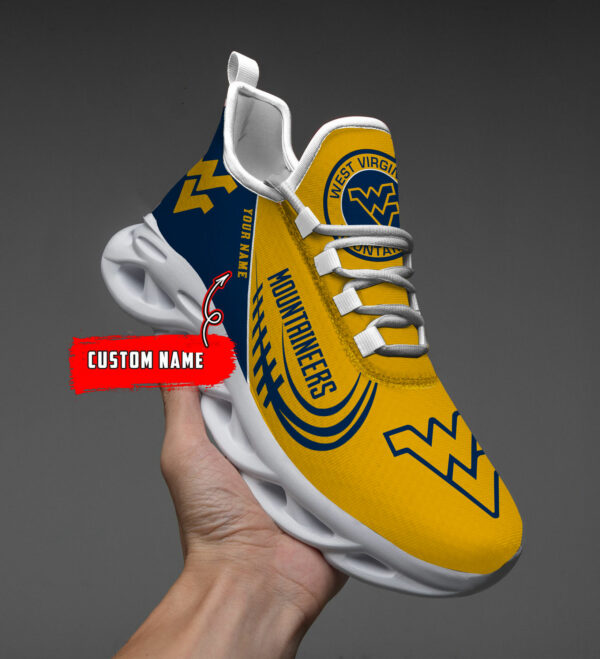 West Virginia Mountaineers PERSONALIZED MAX SOUL SHOES T1