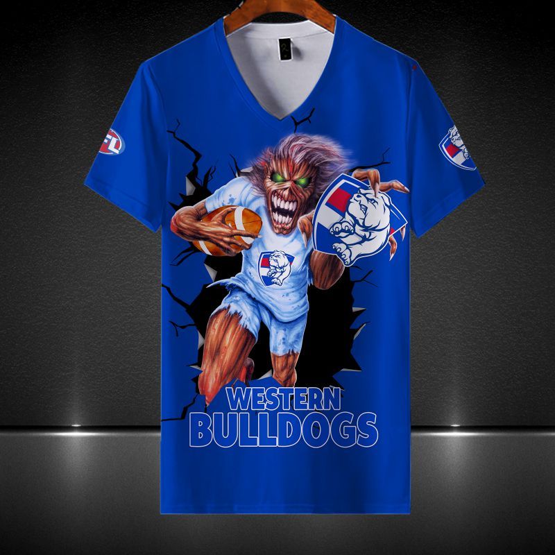 Western Bulldogs Printing T-Shirt, Polo, Hoodie, Zip, Bomber 3534