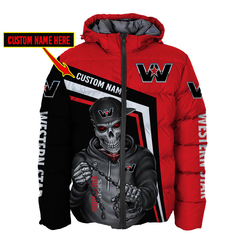 Western Star Skull Tshirt, sweatshirt, Polo, Hawaiian, Hoodie 3D Apparel Full Printing Custom Name