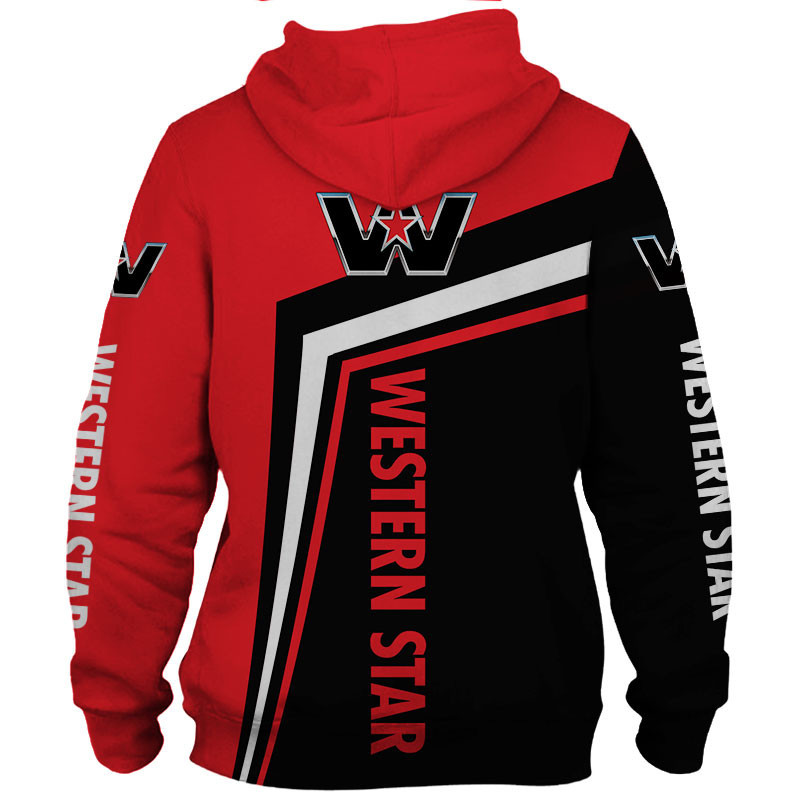 Western Star Skull Tshirt, sweatshirt, Polo, Hawaiian, Hoodie 3D Apparel Full Printing Custom Name