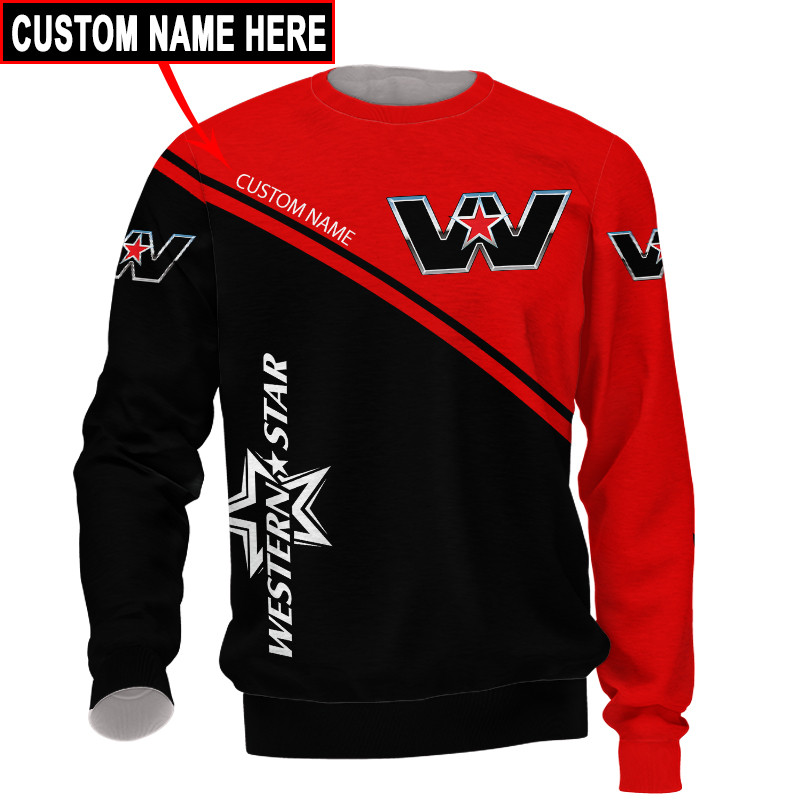 Western Star t-shirt hoodie apparel 3D full printing