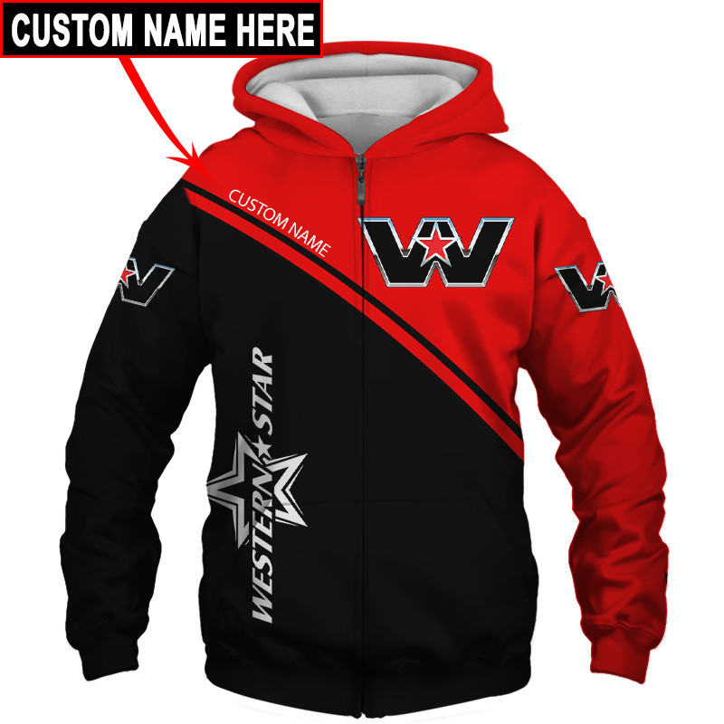 Western Star t-shirt hoodie apparel 3D full printing