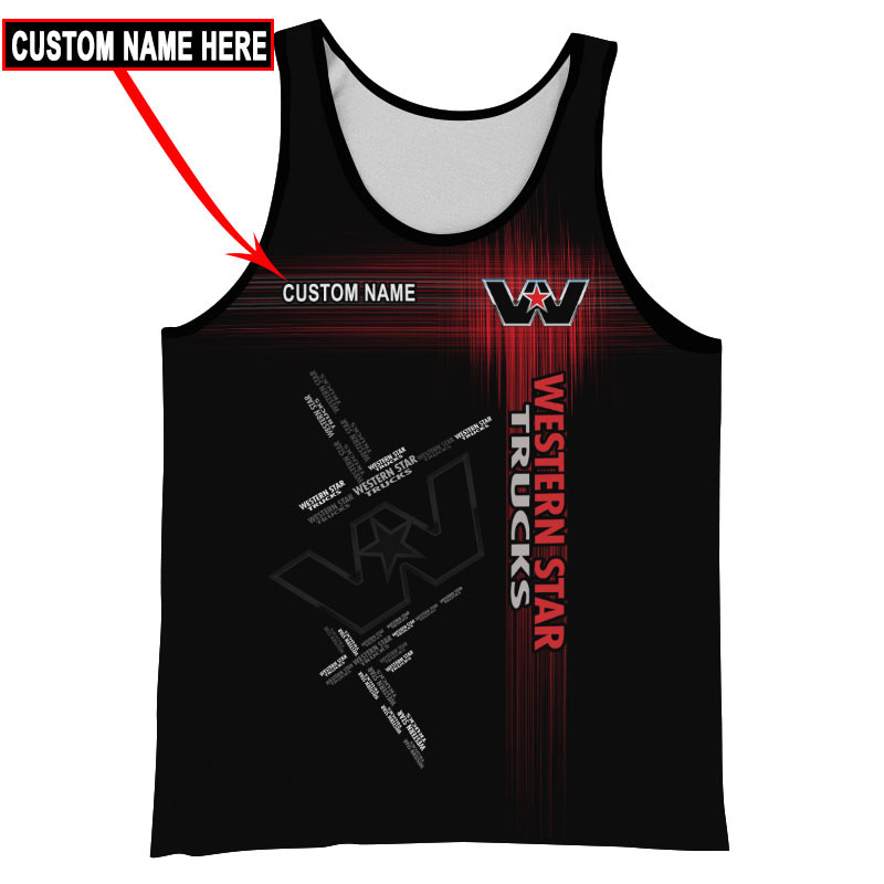 Western Star Tshirt, sweatshirt, Polo, Hawaiian, Hoodie 3D Apparel Full Printing Custom Name