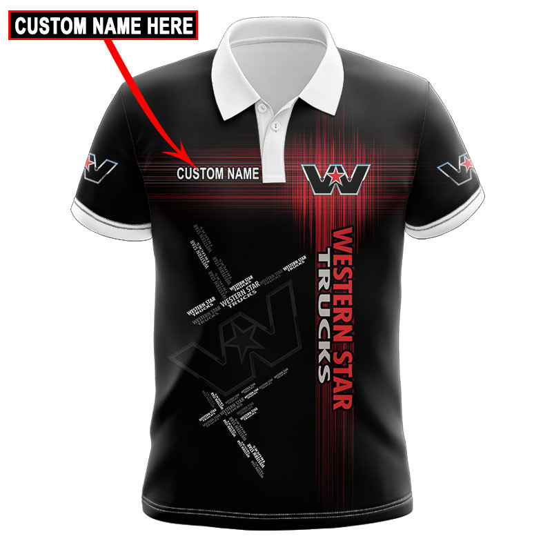 Western Star Tshirt, sweatshirt, Polo, Hawaiian, Hoodie 3D Apparel Full Printing Custom Name