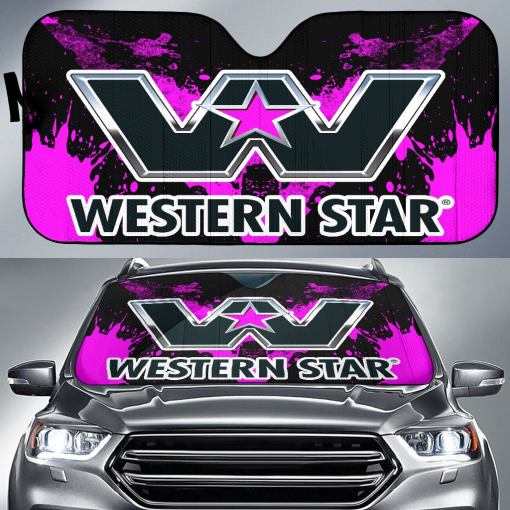 Western Star Windshield Sun Shade Pink