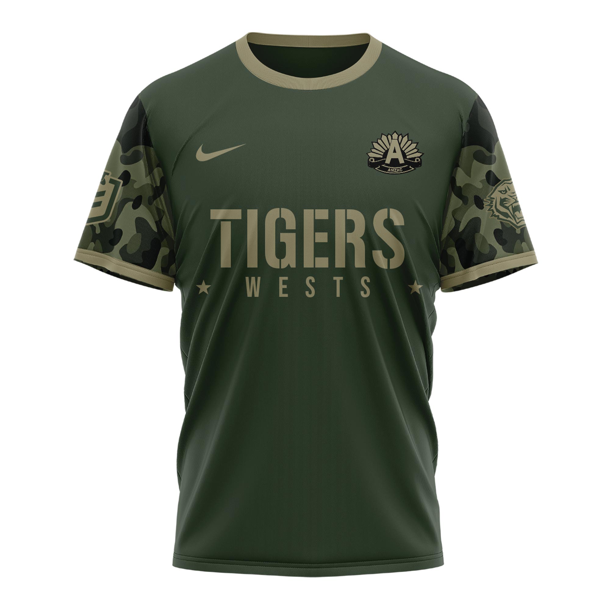 Wests Tigers x Anzac Day Tshirt 2025