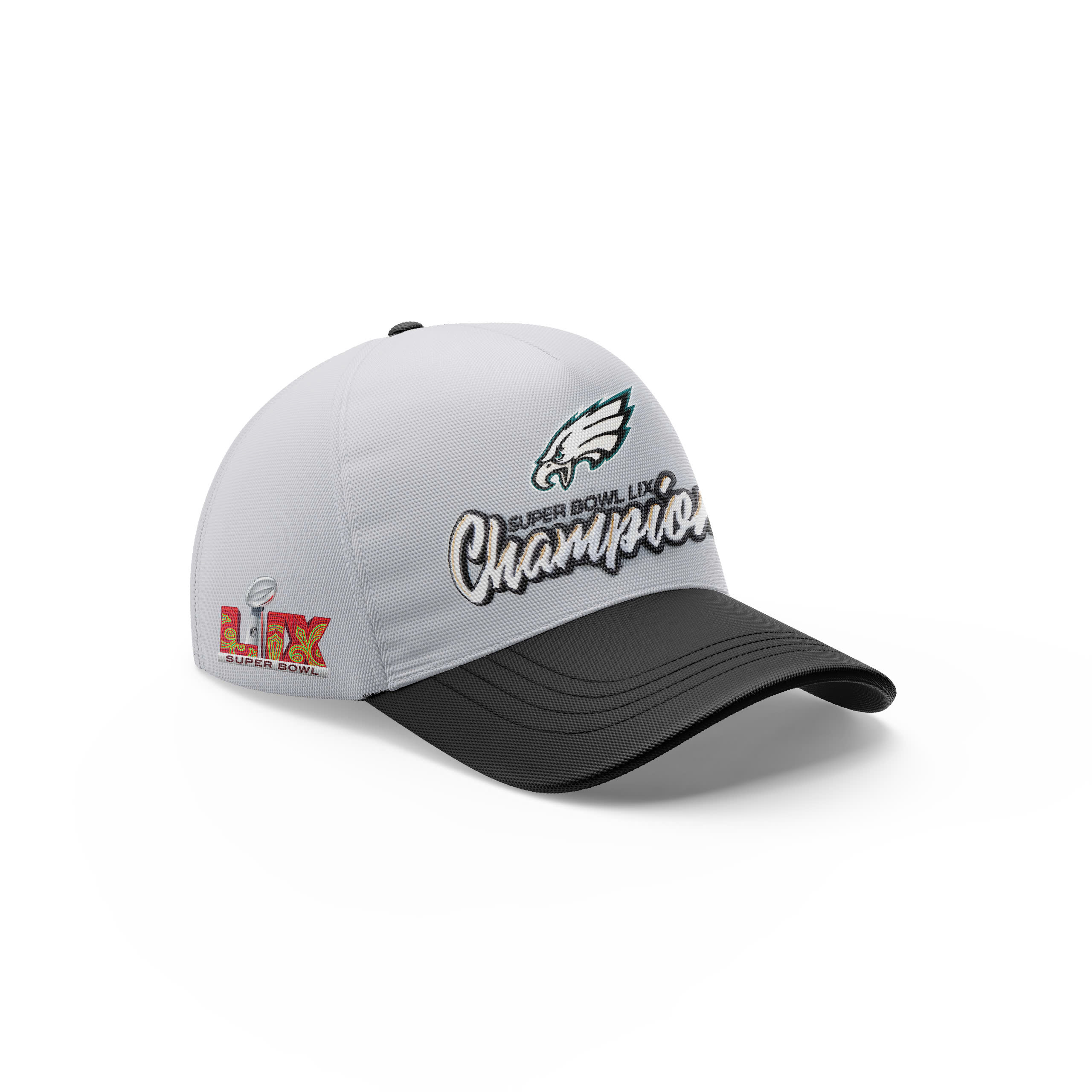 White Philadelphia Eagles 2025 Super Bowl Champions Hoodie