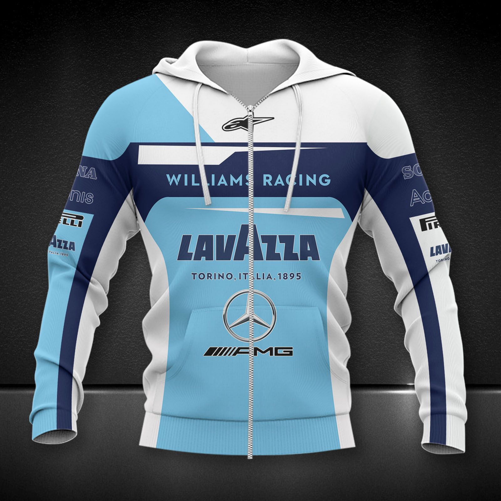 Williams Racing Printing T-Shirt, Polo, Hoodie, Zip, Bomber 9116