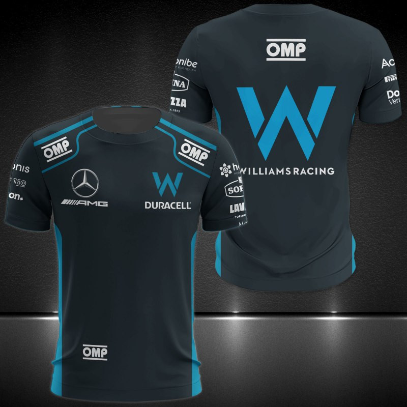 Williams Racing Printing T-Shirt, Polo, Hoodie, Zip, Bomber 9694
