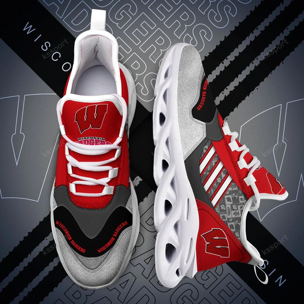 Wisconsin Badgers Max Soul Clunky, Running Sneakers