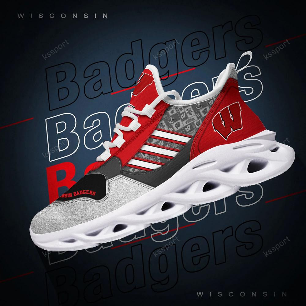 Wisconsin Badgers Max Soul Clunky, Running Sneakers