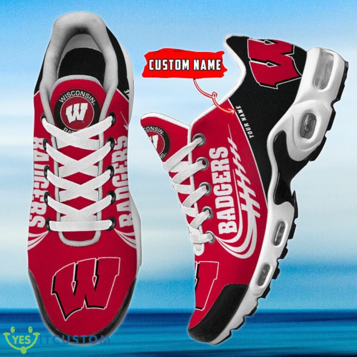 Wisconsin Badgers Personalized Name Air Cushion Sports Shoes Sneaker KLTNS220493