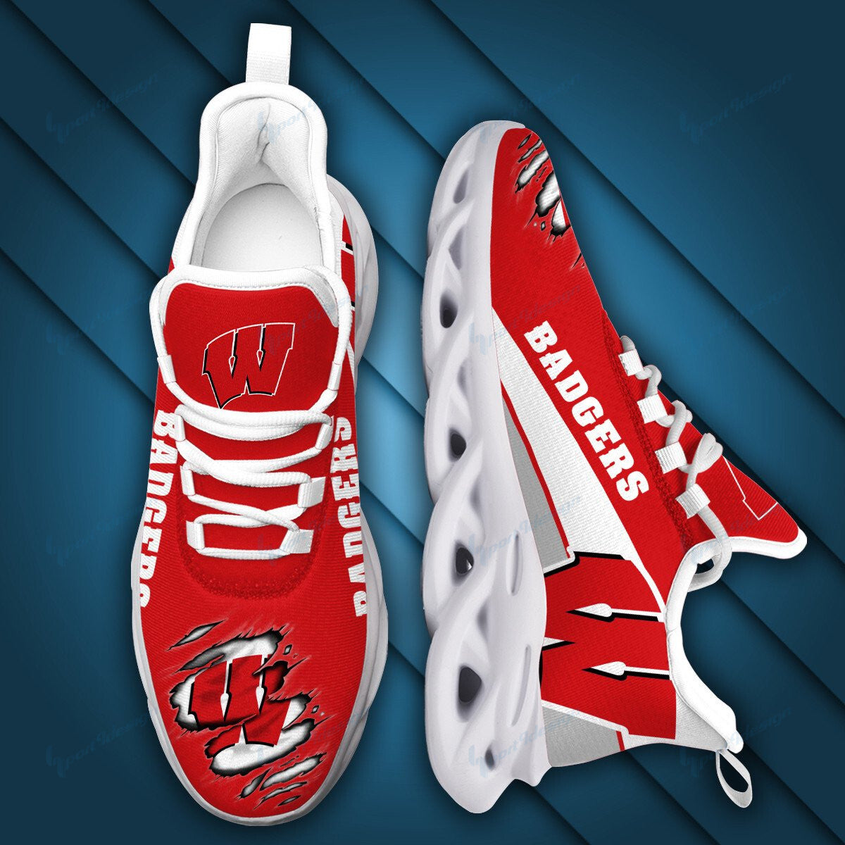 Wisconsin Badgers YZ Running Sneakers