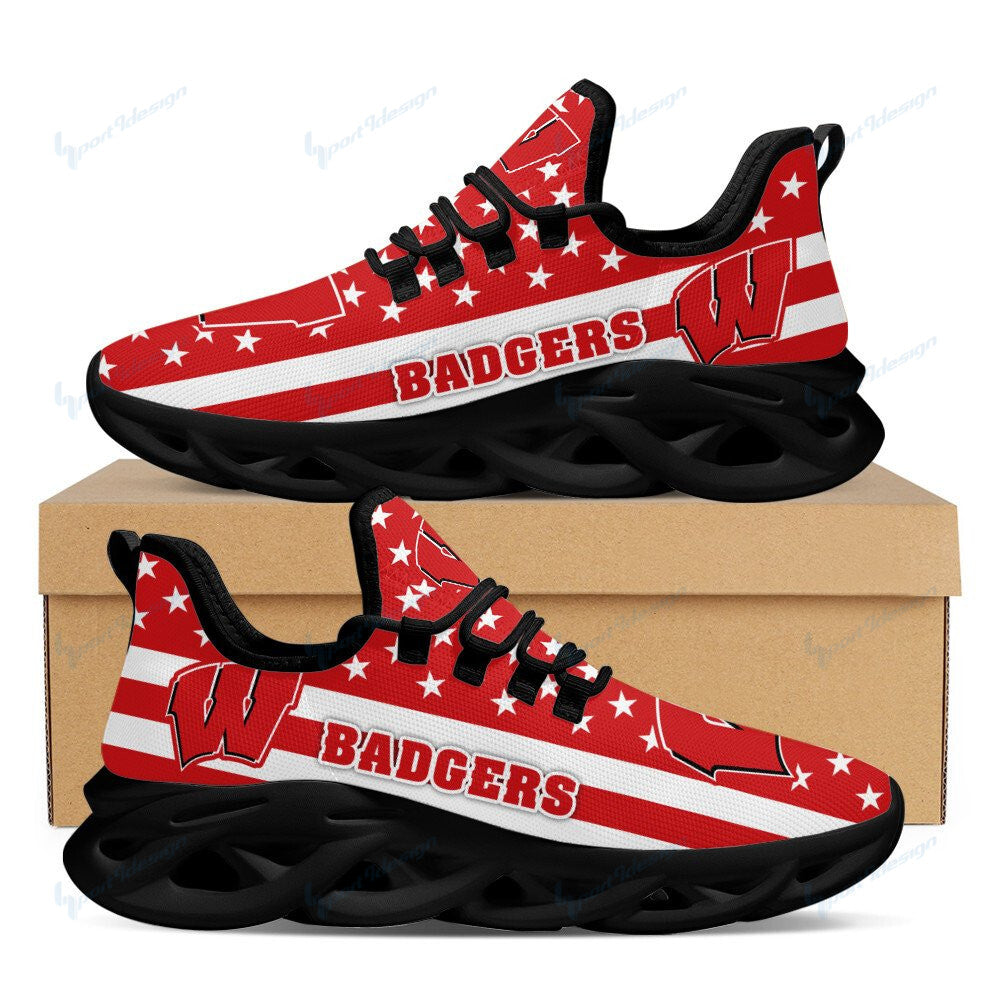 Wisconsin Badgers YZ Running Sneakers