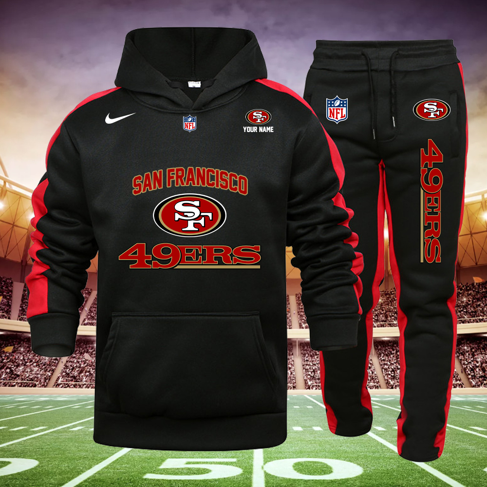 YJULPC2920-49ERS Football Hoodie Set